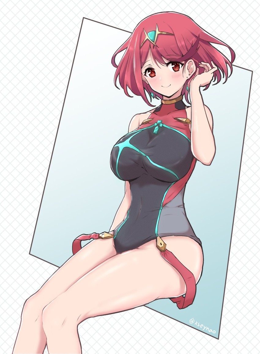 pyra (xenoblade chronicles and 1 more) drawn by mochimochi_(xseynao)
