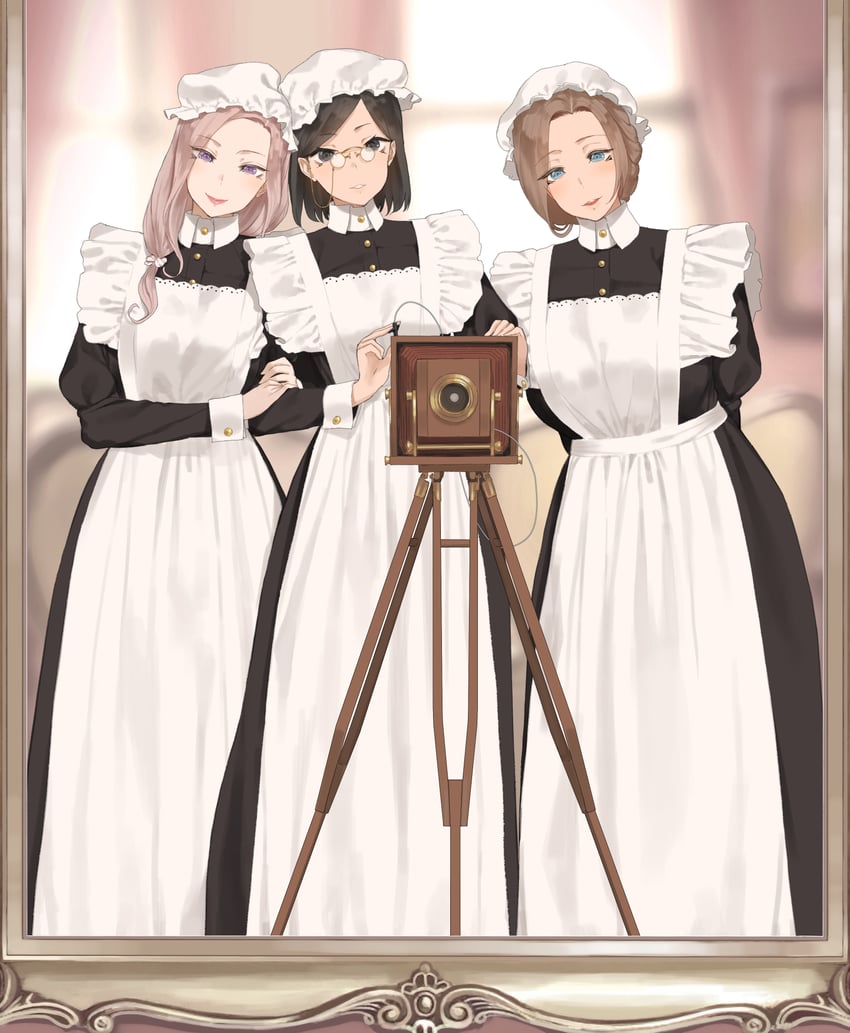 edea, rosemary, and nora (original) drawn by throtem