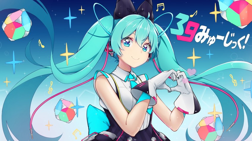 hatsune miku and magical mirai miku (vocaloid and 1 more) drawn by follow_dreams