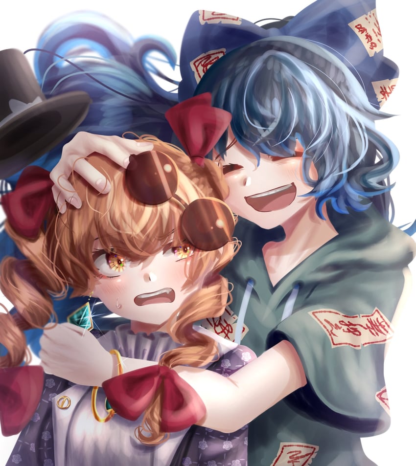 yorigami shion and yorigami jo'on (touhou) drawn by suna_sen