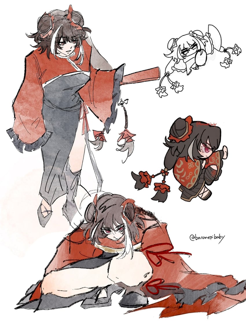 jia xichun (project moon and 1 more) drawn by baconepibaby