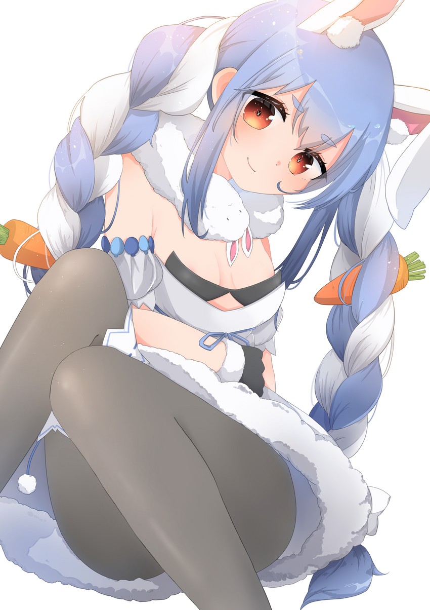 usada pekora and don-chan (hololive) drawn by goi_(goi_qo)