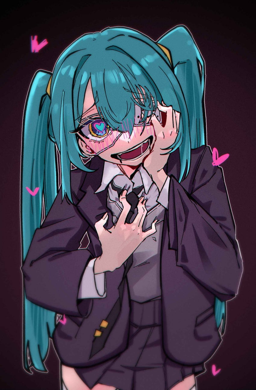 hatsune miku (vocaloid and 1 more) drawn by silu_(taeko0242)