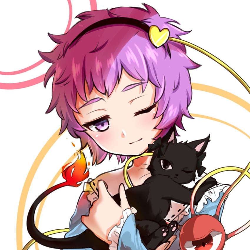 komeiji satori and kaenbyou rin (touhou) drawn by take_no_ko_(4919400)
