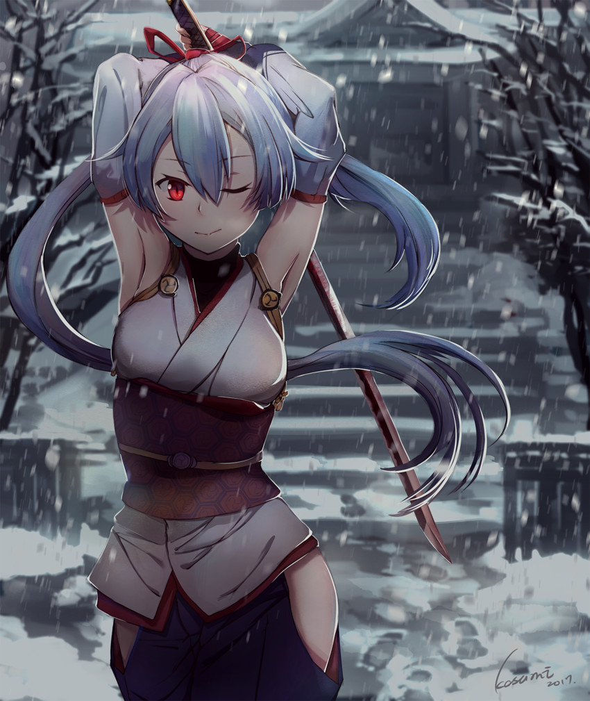 tomoe gozen (fate and 1 more) drawn by kosumi