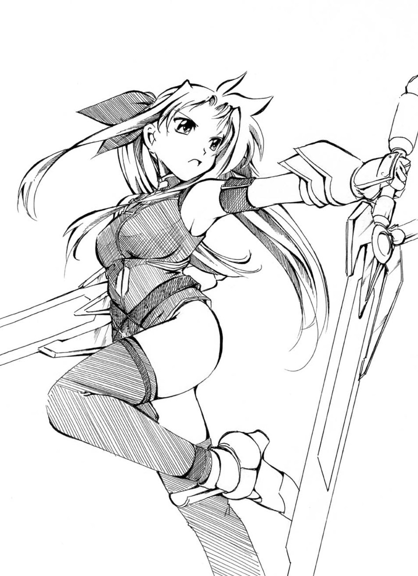 fate testarossa and bardiche (lyrical nanoha and 1 more) drawn by jason_(kaiten_kussaku_kikou)