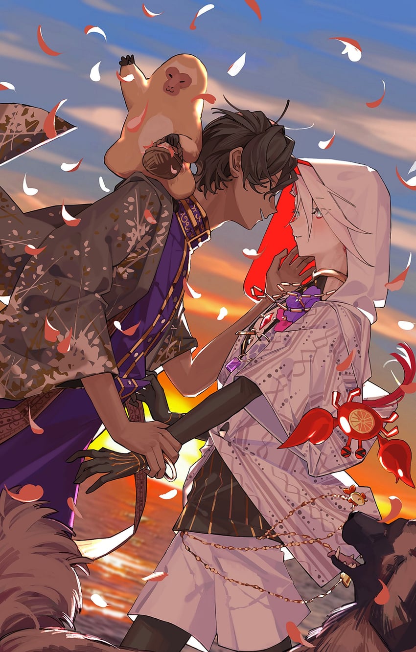karna and arjuna (fate and 1 more) drawn by yeguangmusi