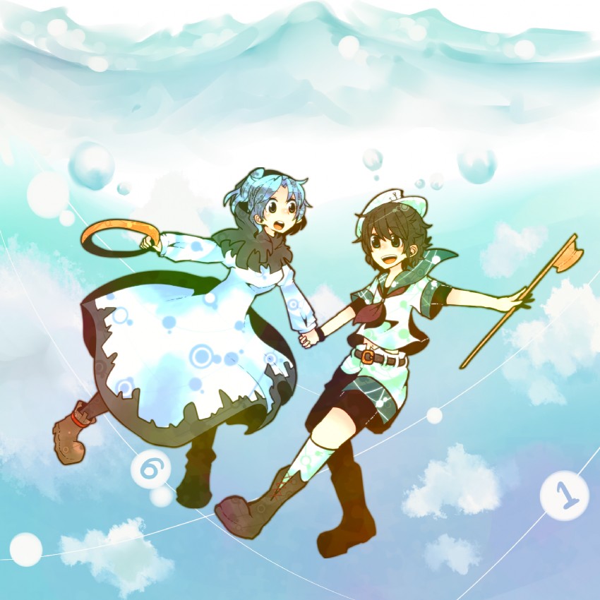 murasa minamitsu and kumoi ichirin (touhou) drawn by itomugi-kun