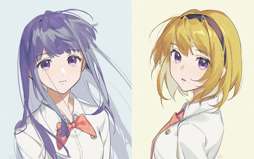 furude rika and houjou satoko (higurashi no naku koro ni and 1 more) drawn by onigirihitotsu