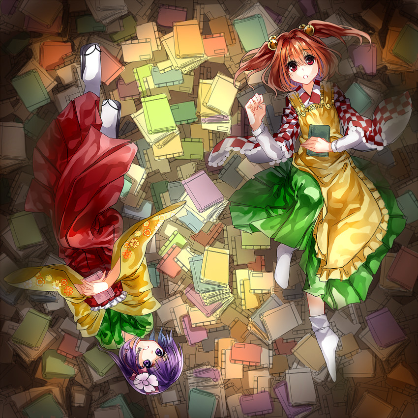 hieda no akyuu and motoori kosuzu (touhou) drawn by u_u_zan
