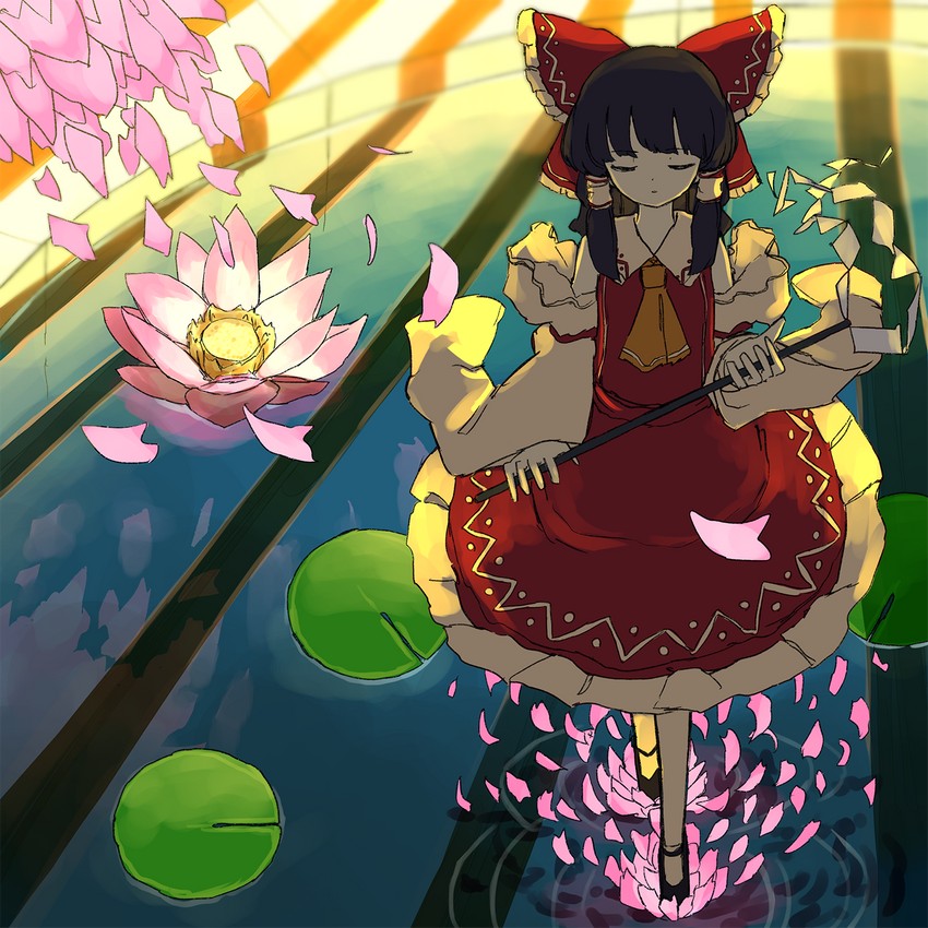 hakurei reimu (touhou) drawn by neruzou