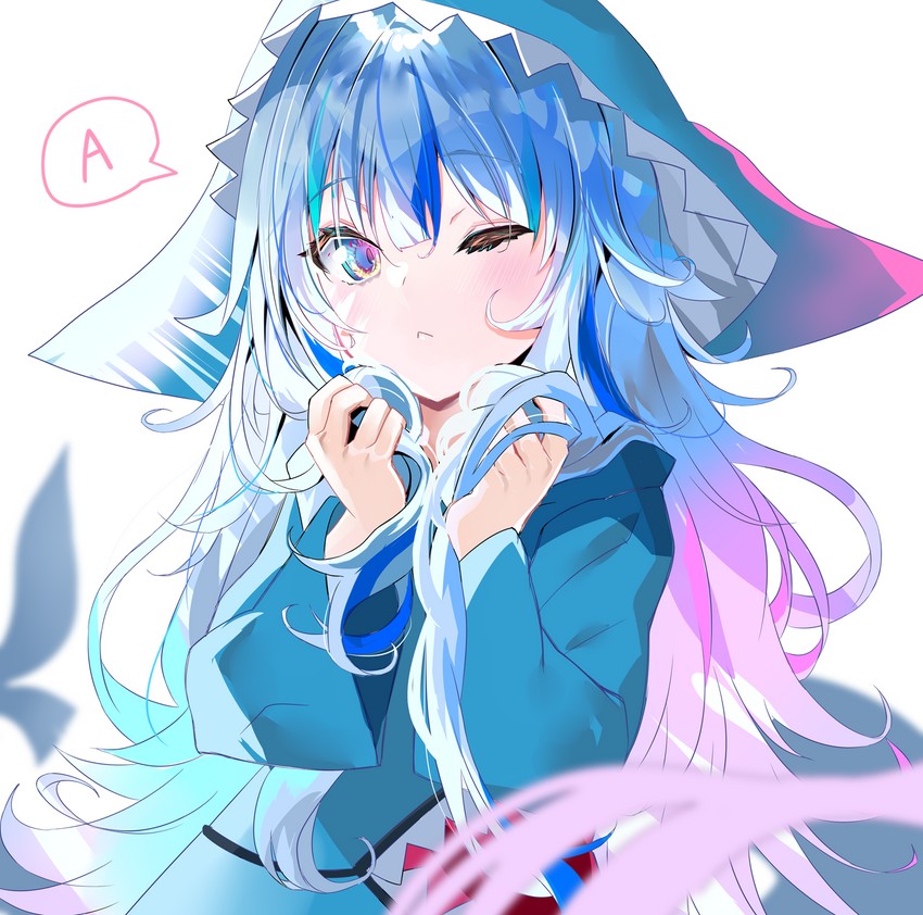 gawr gura (hololive and 1 more) drawn by sho_(runatic_moon)