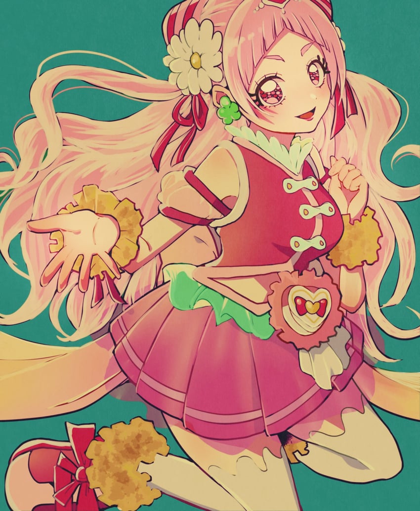 nono hana and cure yell (precure and 1 more) drawn by kuruni_purikyua