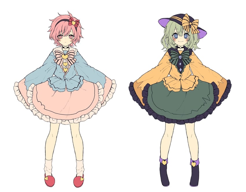 komeiji koishi and komeiji satori (touhou) drawn by kyouda_suzuka
