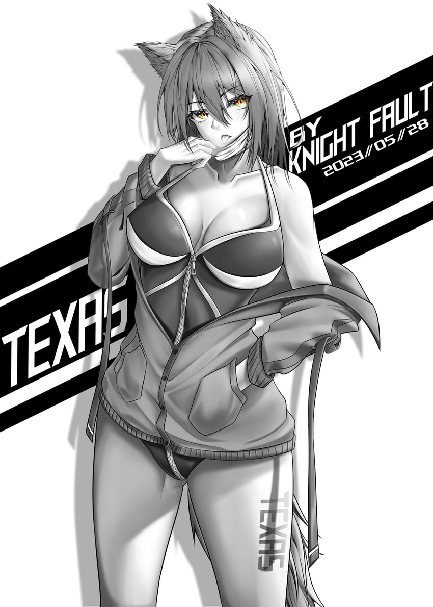 texas (arknights) drawn by knight_fault
