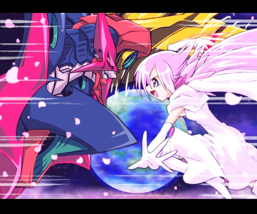 chouginga gurren-lagann and mugen silhouette (precure and 2 more) drawn by gekoge_satoru