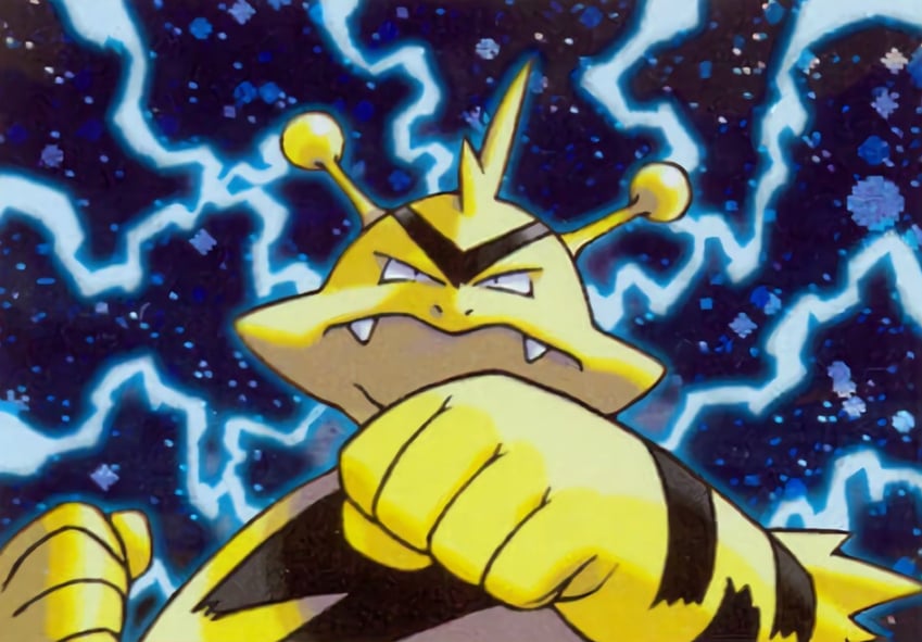 electabuzz (pokemon and 1 more) drawn by sugimori_ken
