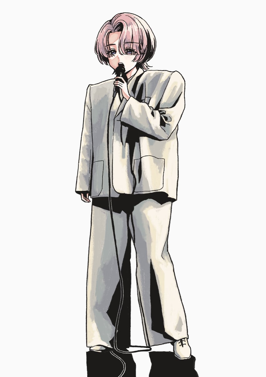 arimura mao and david byrne (idolmaster and 2 more) drawn by isana_(isana9075)