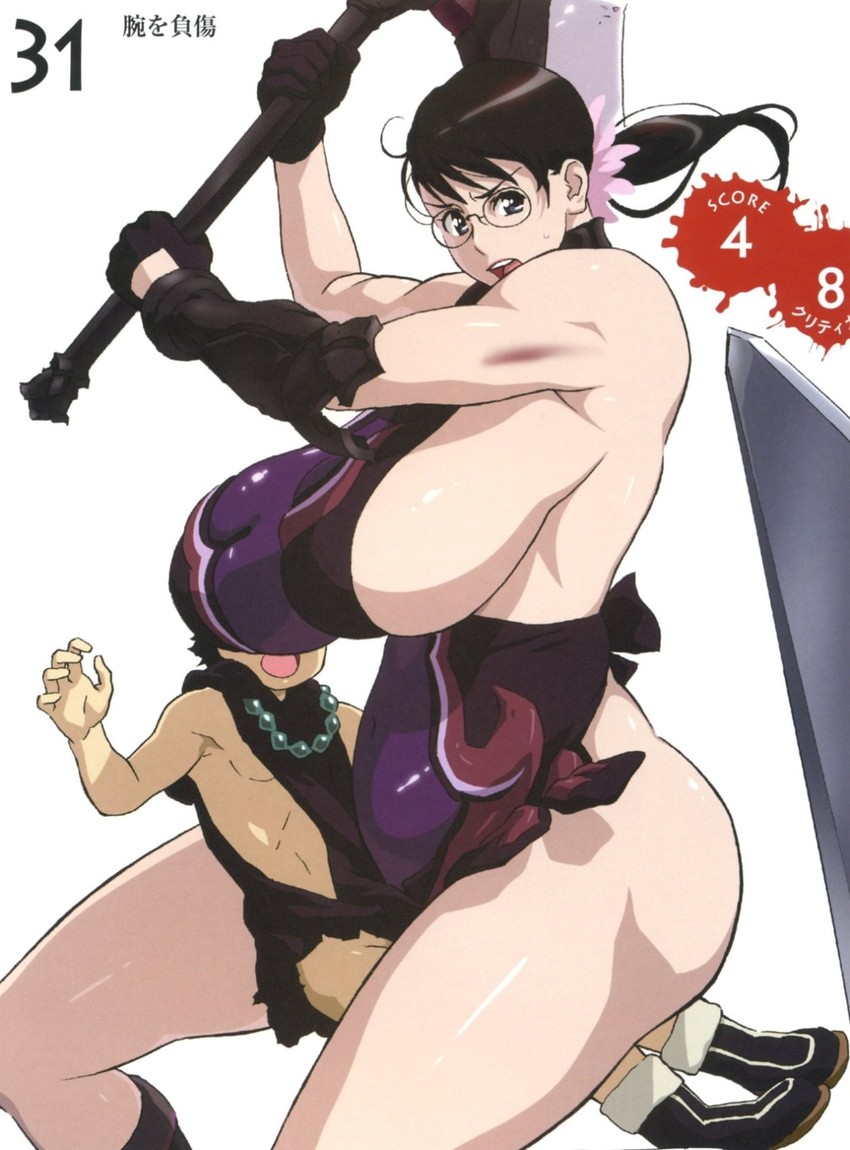 cattleya, weapon merchant cattleya, and rana (queen's blade) drawn by kaneko_hiraku