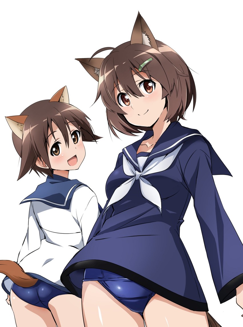miyafuji yoshika and karibuchi hikari (world witches series and 2 more) drawn by tokiani