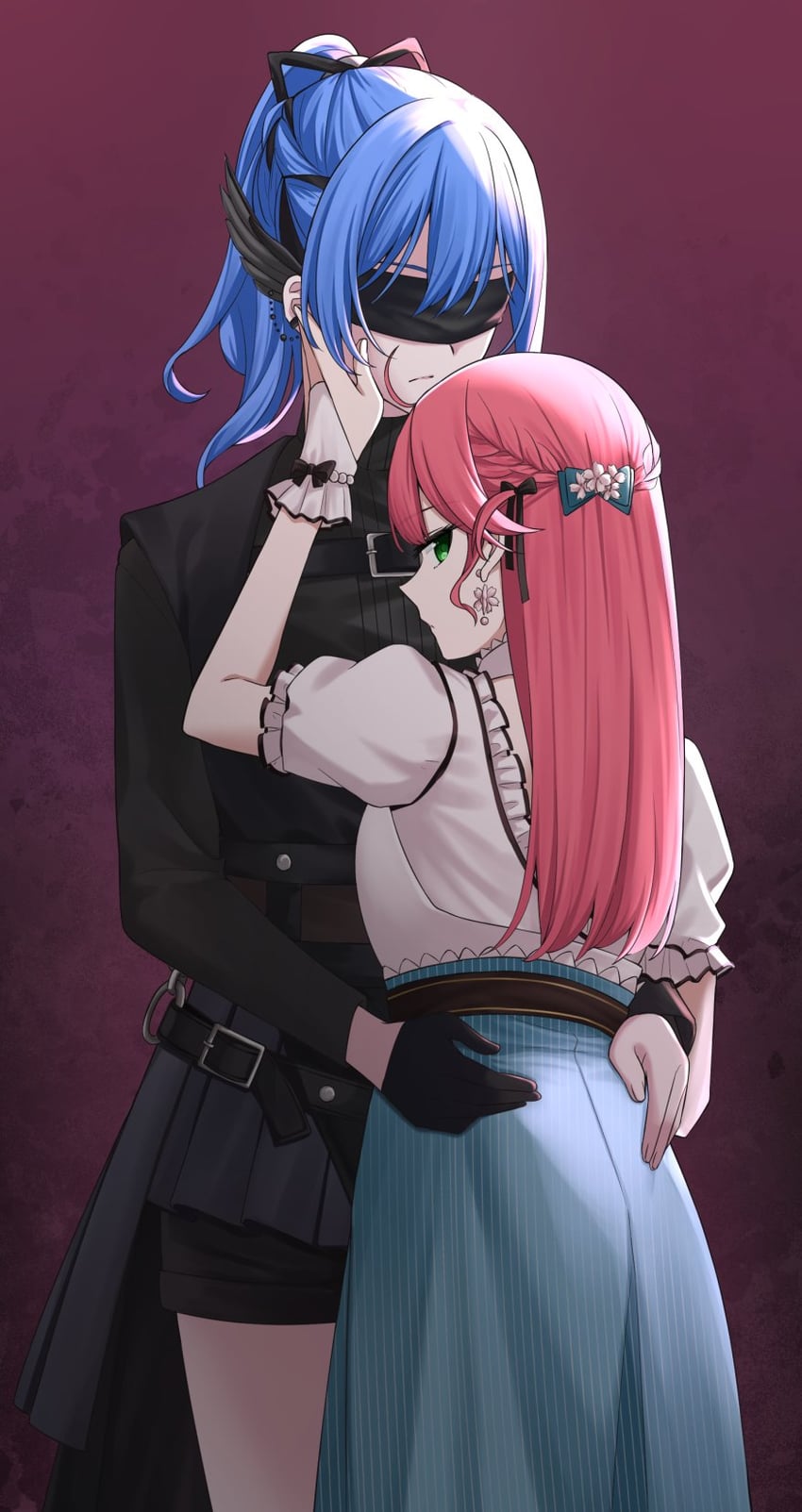 hoshimachi suisei and sakura miko (hololive) drawn by kurokawa_rikuu