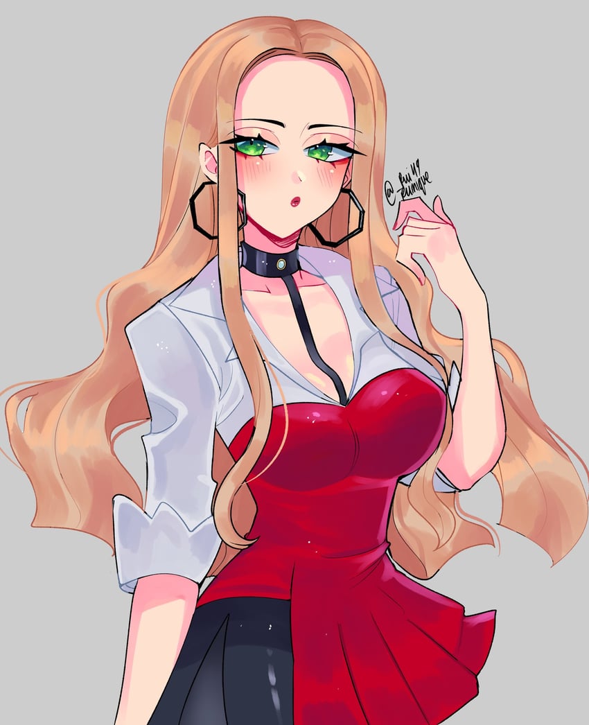 oleana (pokemon and 1 more) drawn by ruilumen_(ruinique)