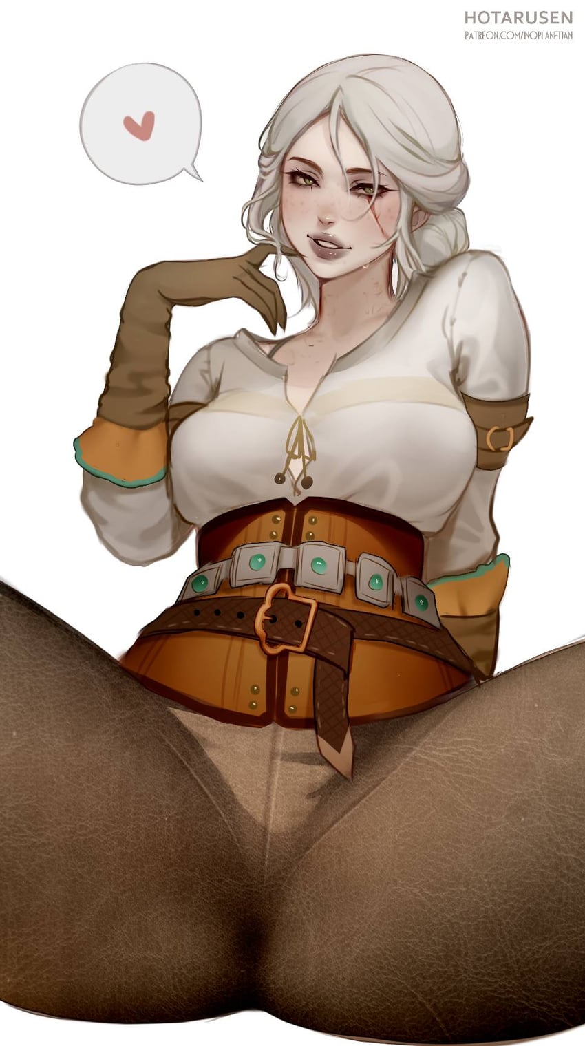 ciri (the witcher and 1 more) drawn by hotaru_sen