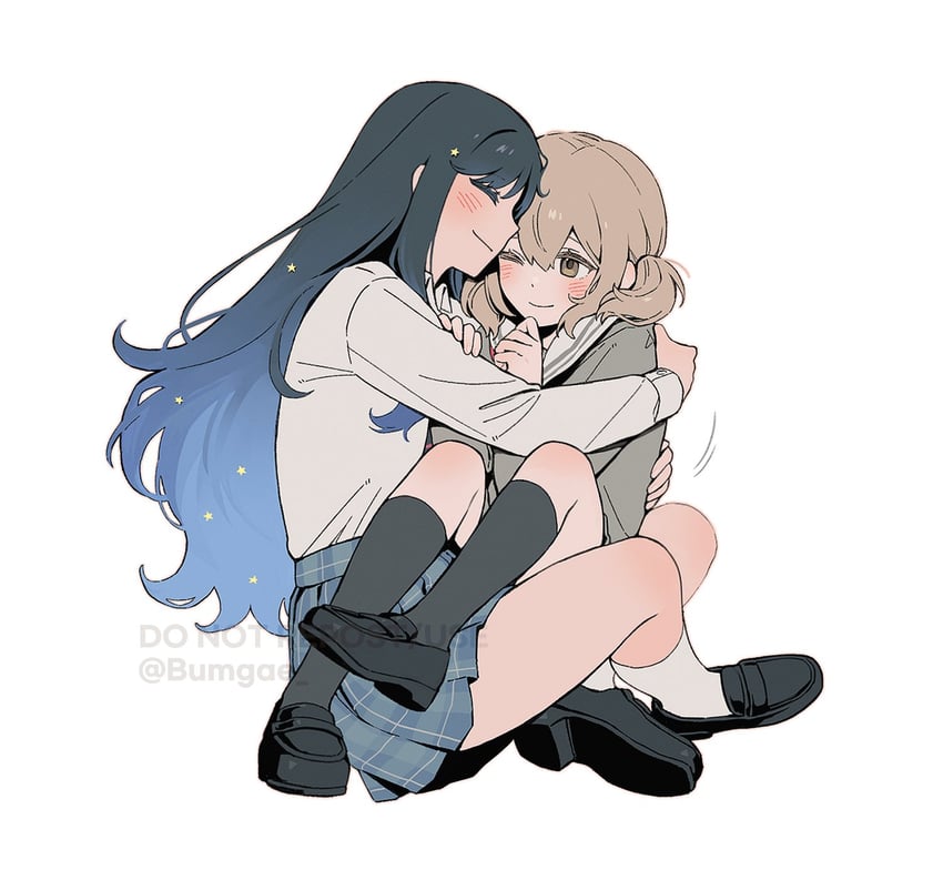 shiraishi an and azusawa kohane (project sekai) drawn by wo_habum