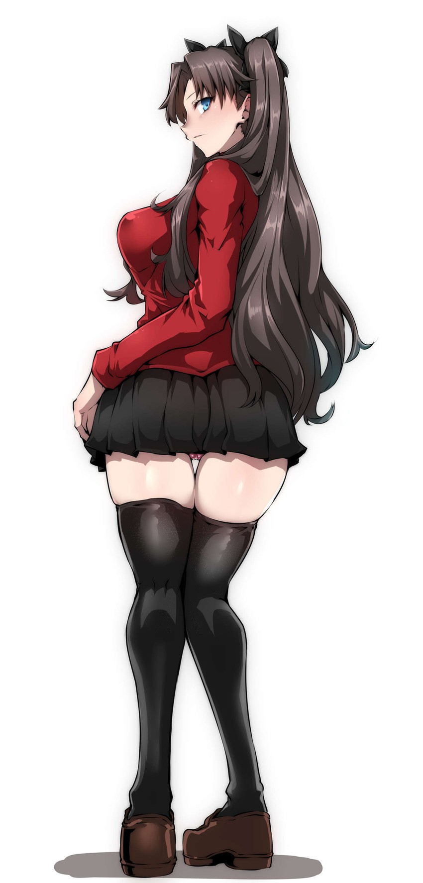 tohsaka rin (fate and 1 more) drawn by gggg