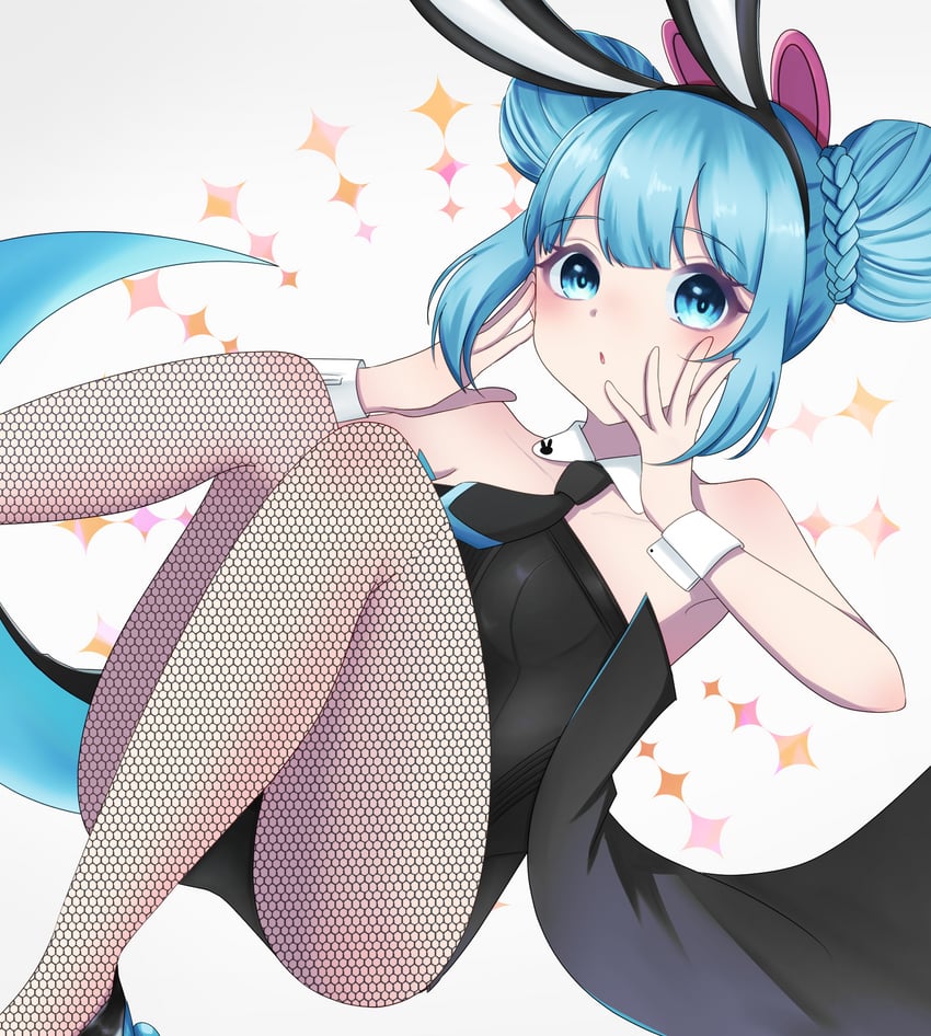 hatsune miku and bicute bunnies miku (vocaloid) drawn by 77086
