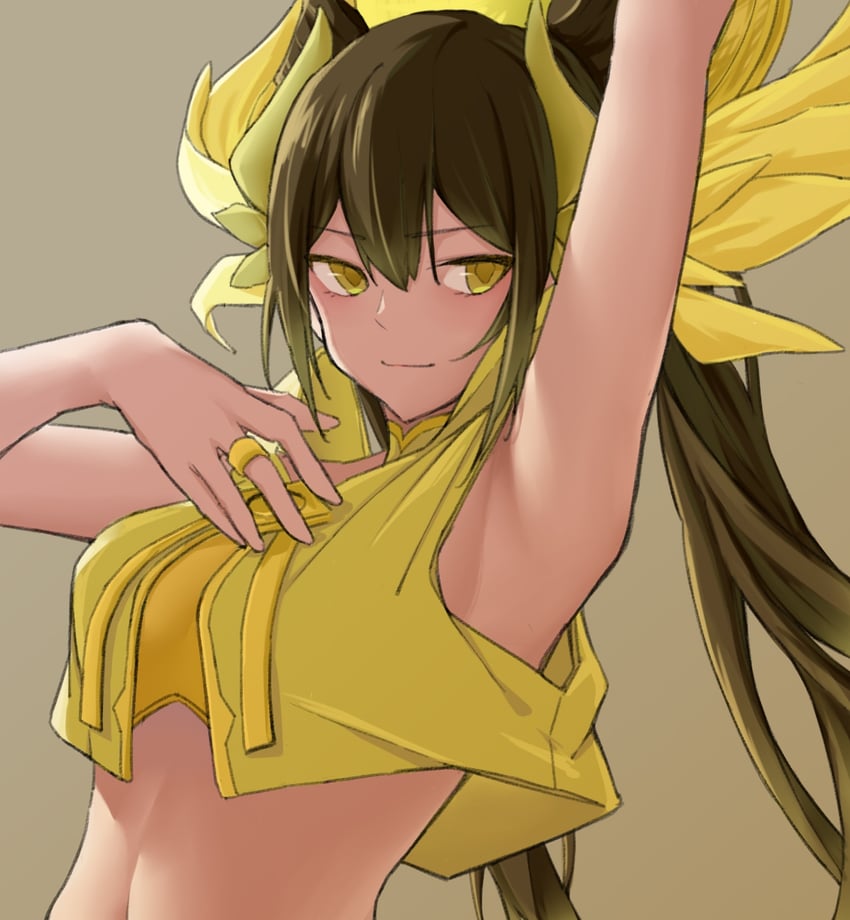 ohime the manifested mikanko (yu-gi-oh!) drawn by cloxiu