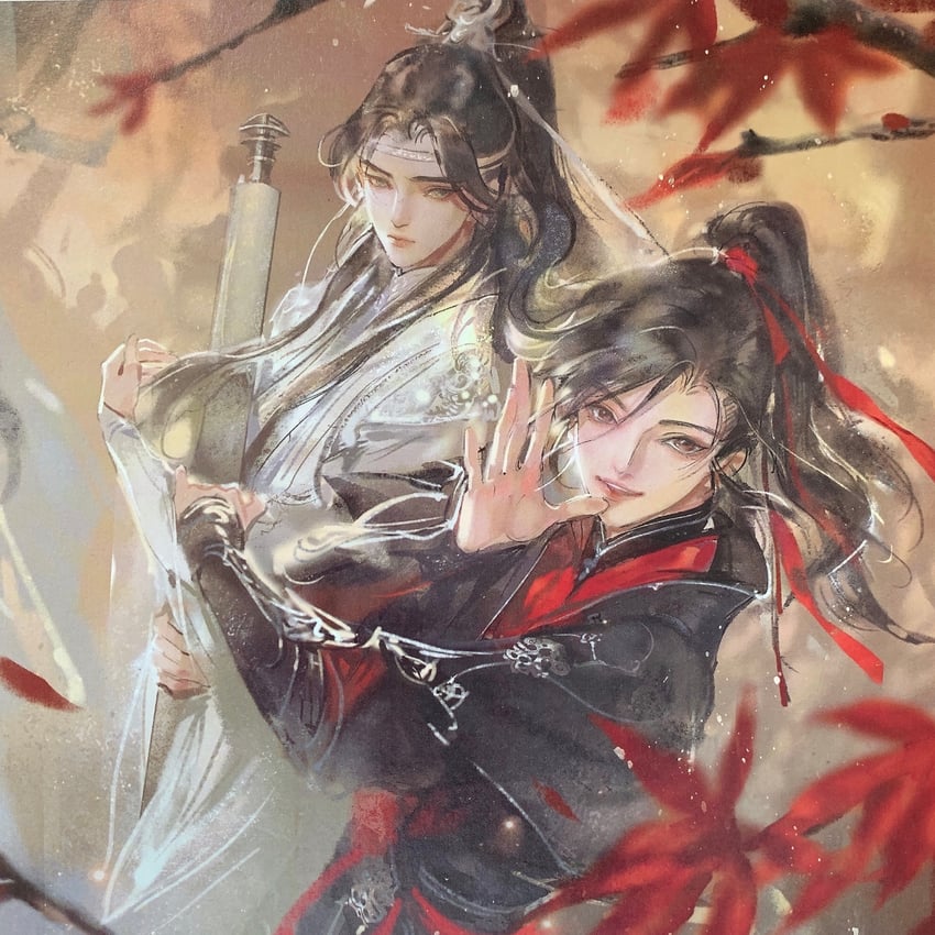 wei wuxian and lan wangji (modao zushi) drawn by kcllzas163