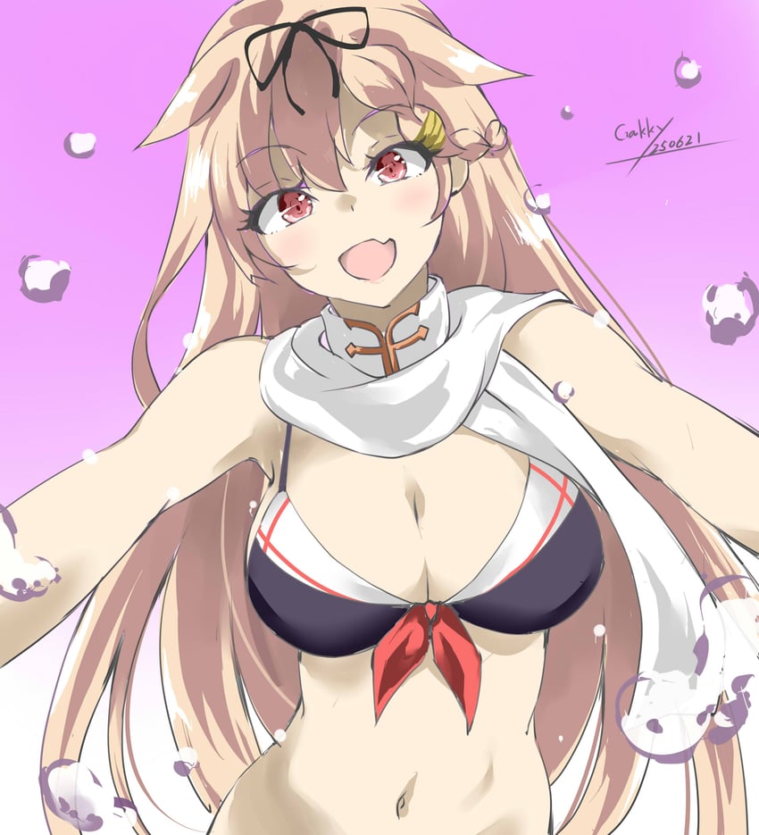 yuudachi and yuudachi kai ni (kantai collection) drawn by gakky