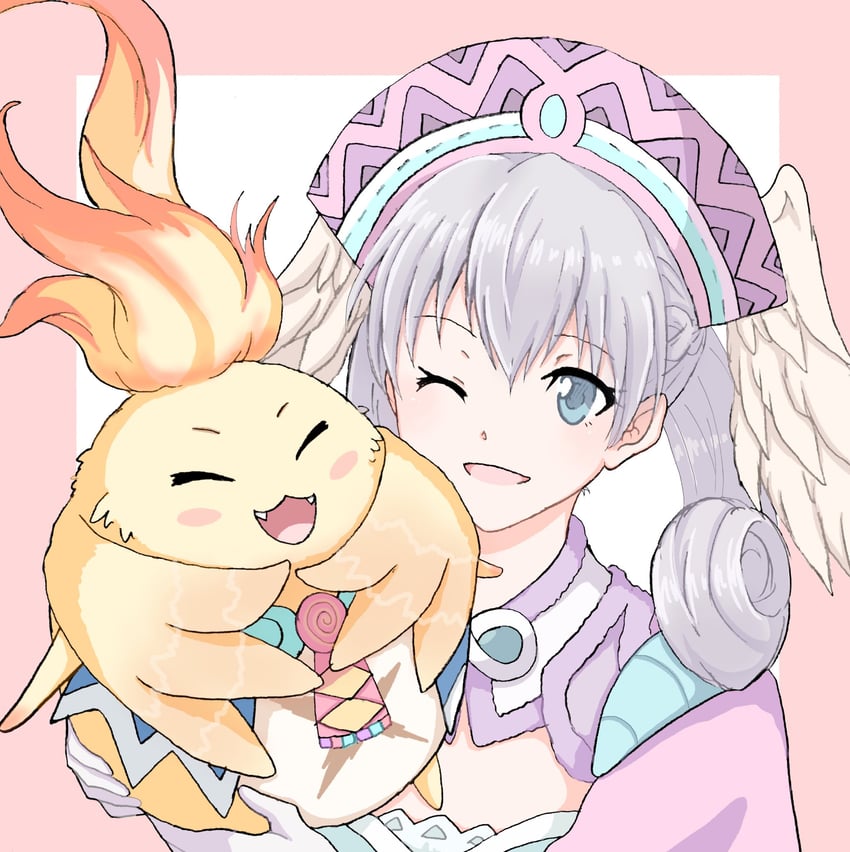 melia antiqua and riki (xenoblade chronicles and 1 more) drawn by chobi0521
