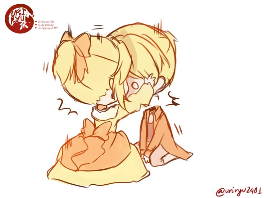 kagamine rin, kagamine len, riliane lucifen d'autriche, and allen avadonia (vocaloid and 3 more) drawn by ur1ryu