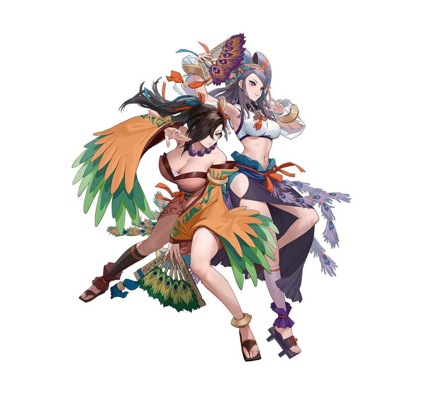 kagero and orochi (fire emblem and 2 more) drawn by ekao
