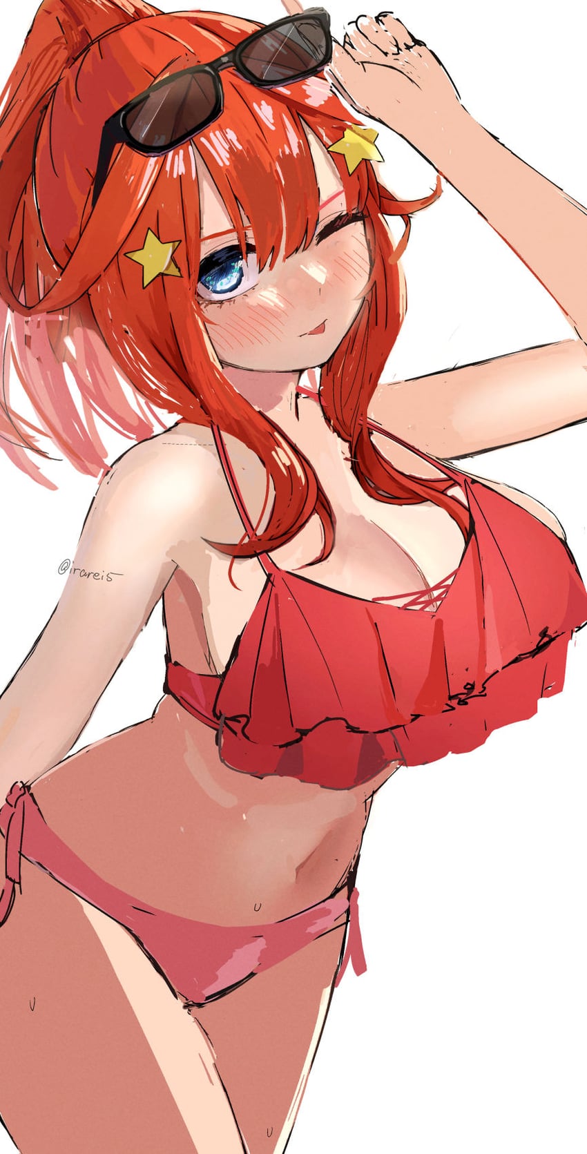 nakano itsuki (go-toubun no hanayome) drawn by irarei_(araisanblog)