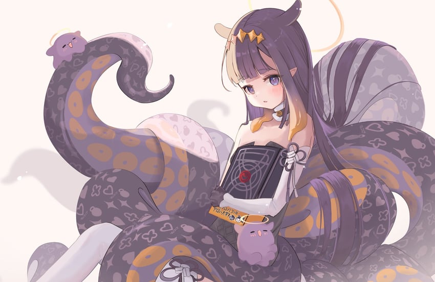 ninomae ina'nis and takodachi (hololive and 1 more) drawn by ina_27cm