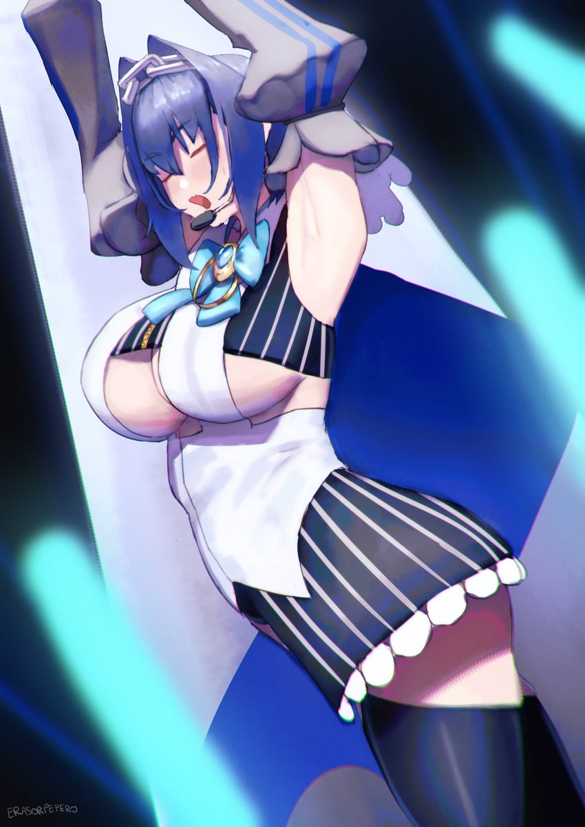 ouro kronii (hololive and 1 more) drawn by erasorpepero