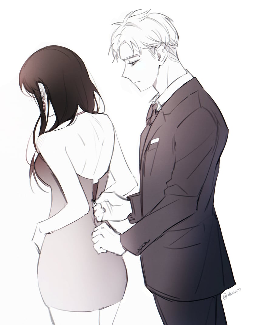 yor briar and twilight (spy x family) drawn by ideksams