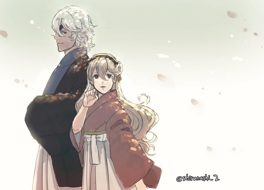 female corrin and niles (fire emblem and 1 more) drawn by shiranashi_z