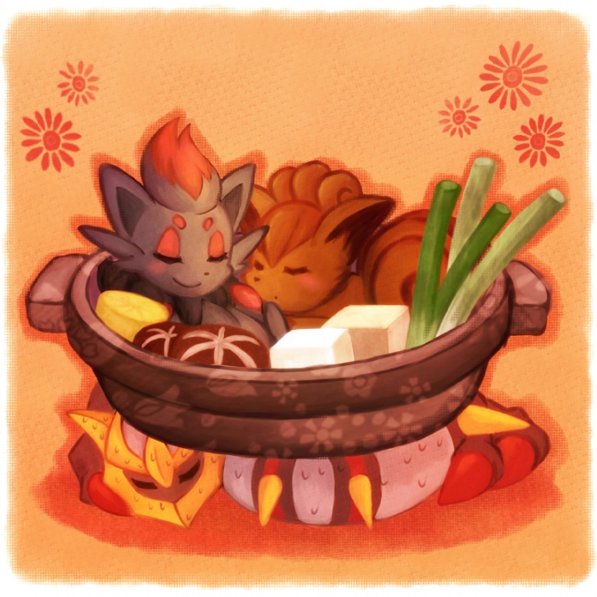 vulpix, zorua, and giratina (pokemon) drawn by kabocha_torute