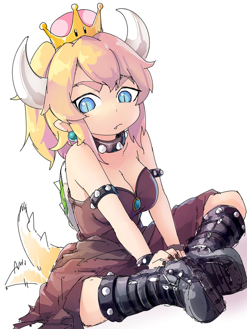 bowsette (mario and 1 more) drawn by magenta_(atyana)