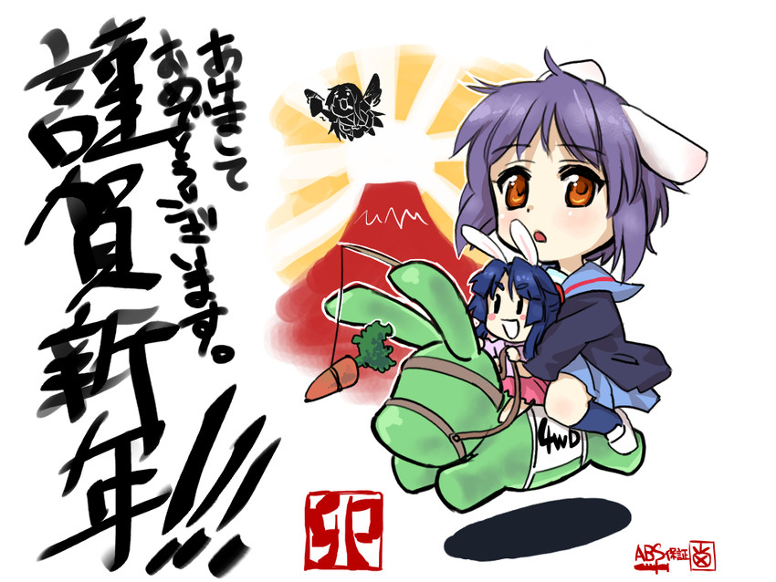 nagato yuki, asakura ryoko, churuya, achakura, and kimidori-san (suzumiya haruhi no yuuutsu and 1 more) drawn by pine_(pine-box)