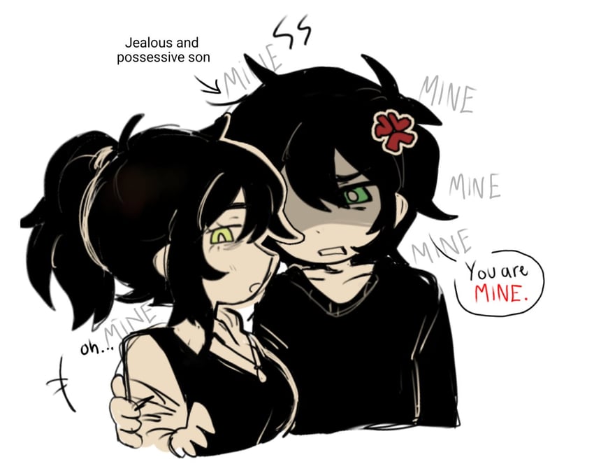 andrew graves and renee graves (the coffin of andy and leyley) drawn by homufufu