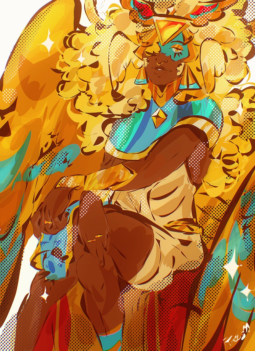 golden cheese cookie (cookie run and 1 more) drawn by the0reoz