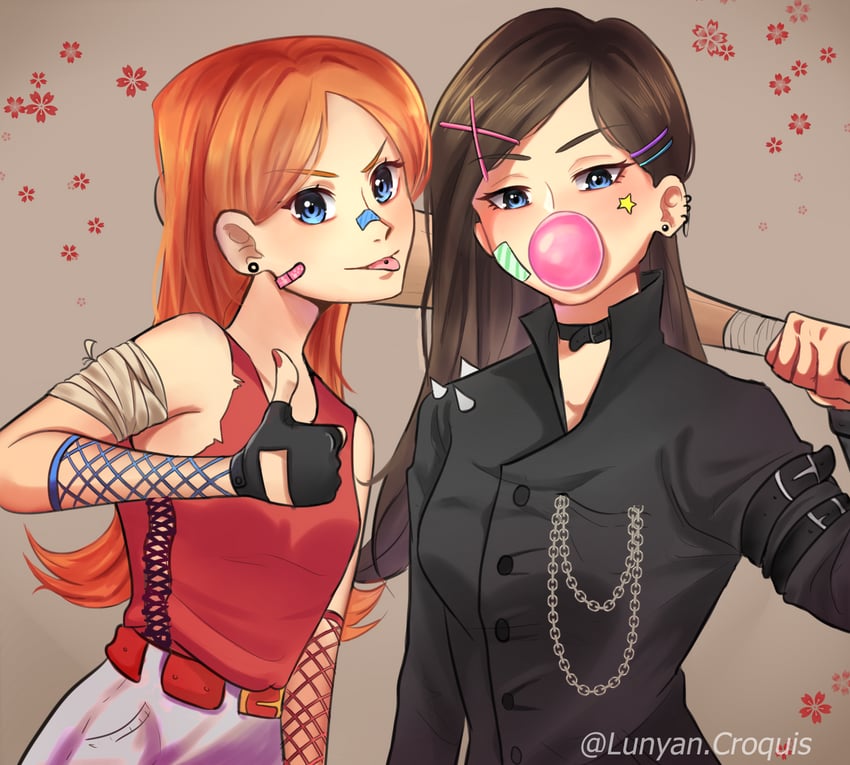 candace flynn and vanessa doofenshmirtz (phineas and ferb) drawn by lunyangetthepower