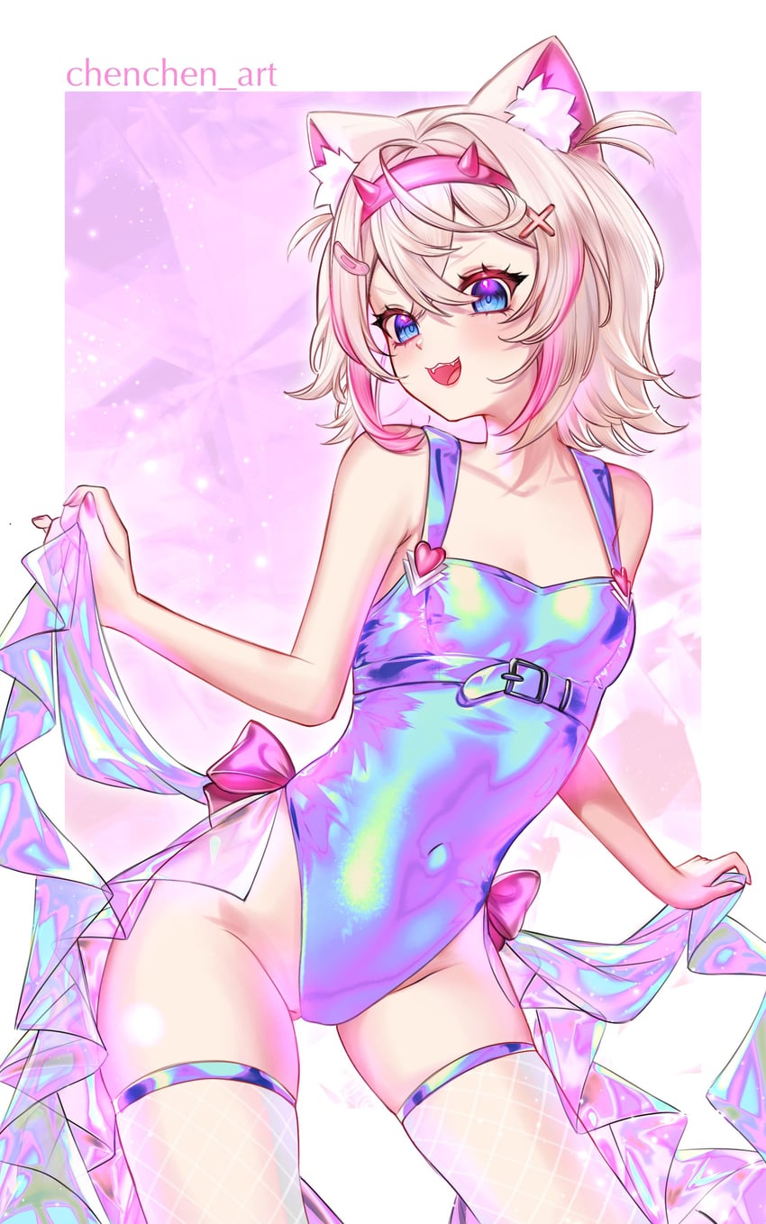 mococo abyssgard (hololive and 1 more) drawn by chenchen