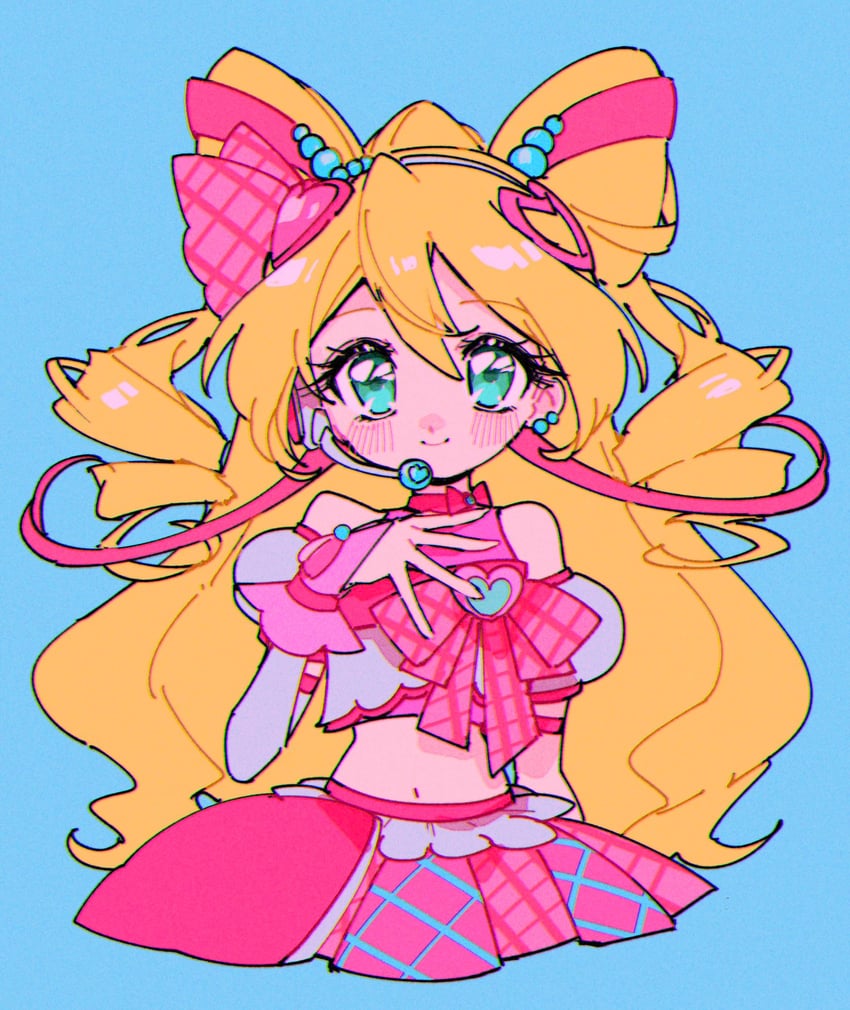 sakura uta and cure idol (precure and 1 more) drawn by pochi_(askas_is_god)