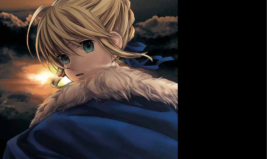 artoria pendragon and saber (fate and 1 more) drawn by momo_(gomenne)
